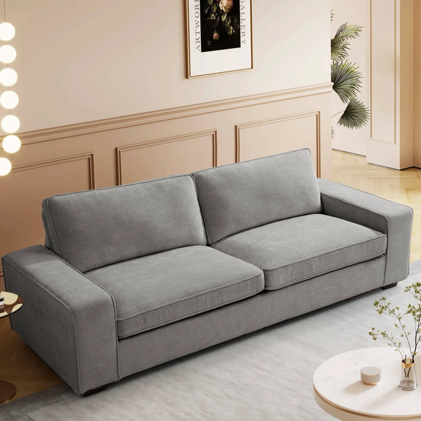 Gray Fabric Sofa