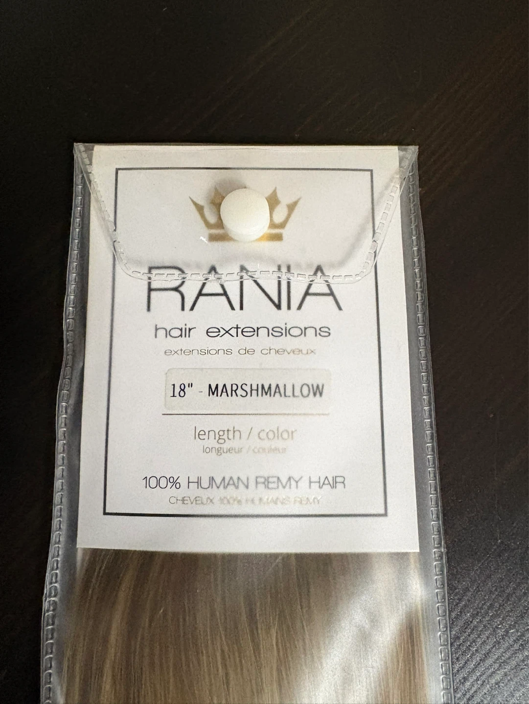 Rania 18" Marshmallow Hair Extensions - 100% Human Remy Hair