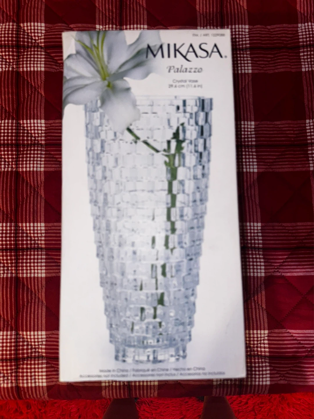 Mikasa Palazzo Crystal Vase 29.6 cm (11.6 in) - photo 2