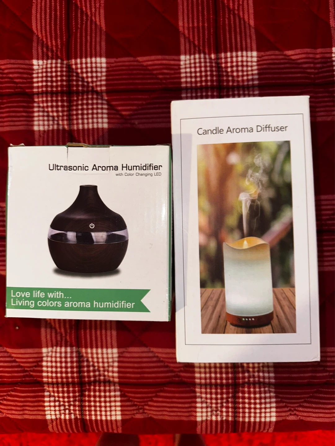 Ultrasonic Aroma Humidifier and Candle Aroma Diffuser Set