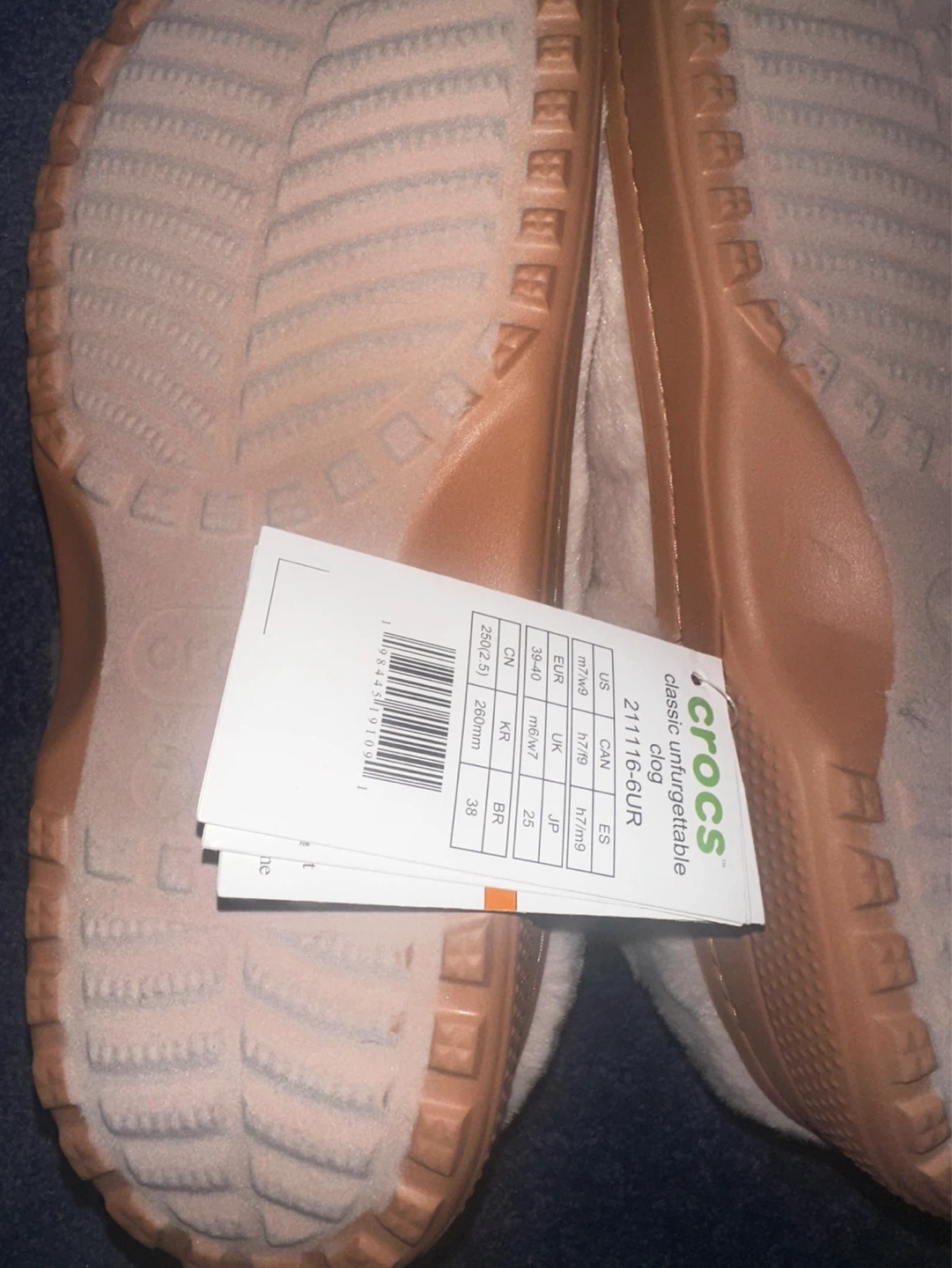Crocs Classic Lined Clog Slippers Pink Size 9 Women's (US W7/M9) - photo 3