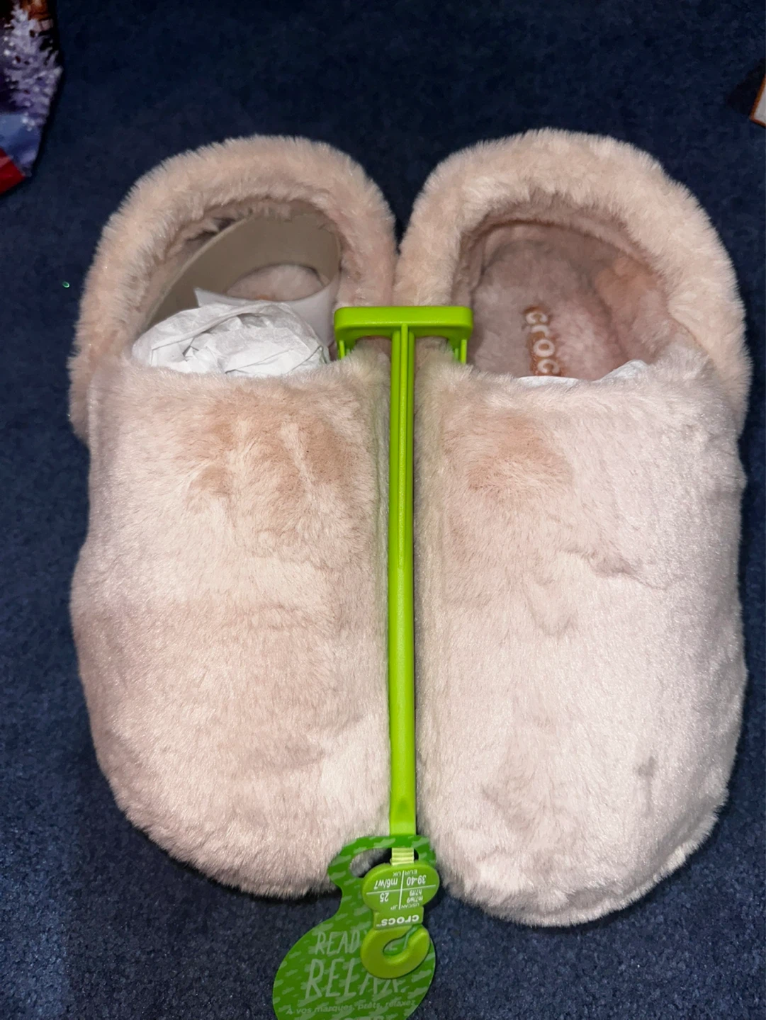 Crocs Classic Lined Clog Slippers Pink Size 9 Women's (US W7/M9)