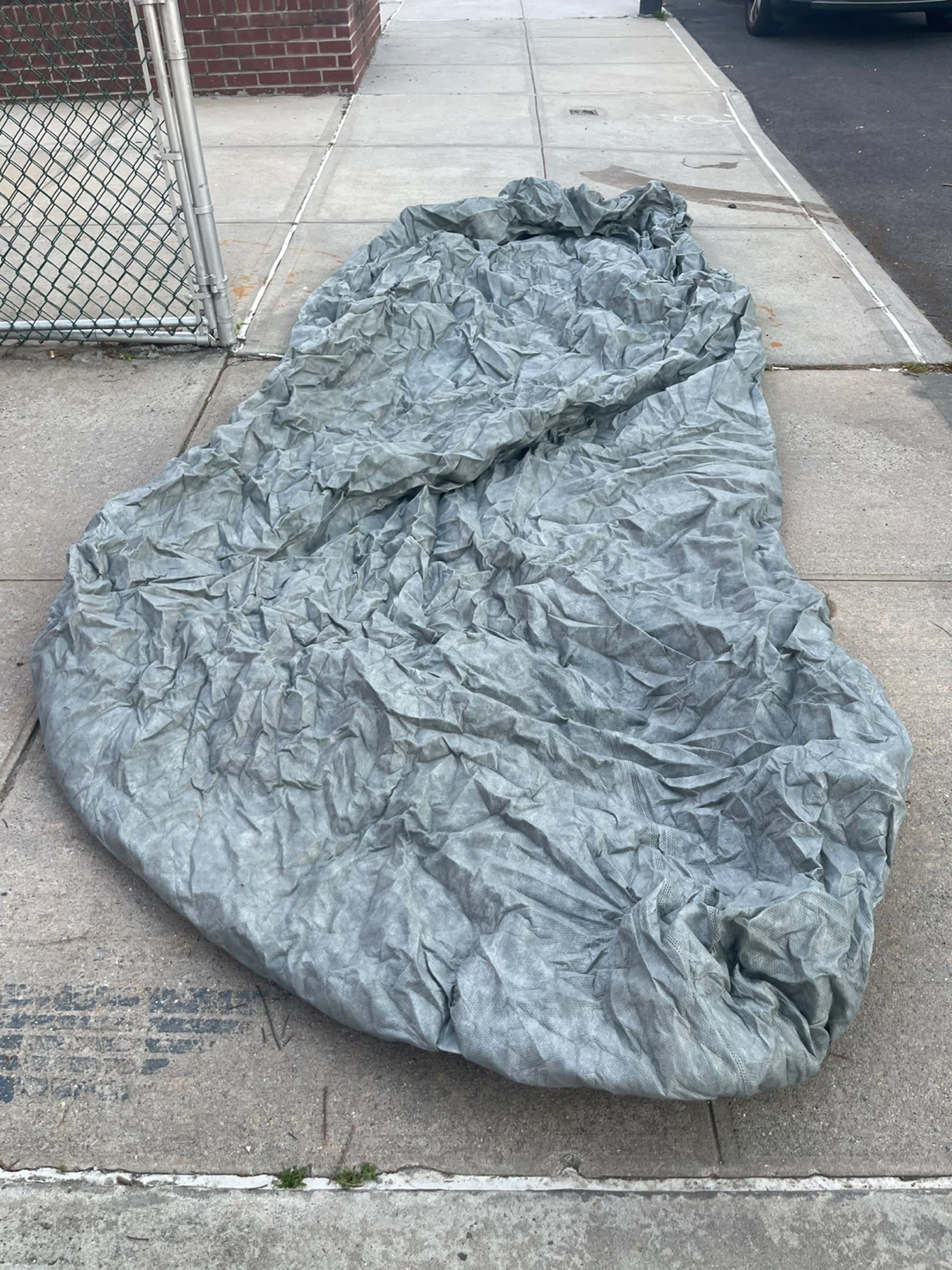 Gray Car Cover with Storage Bag for Mustang