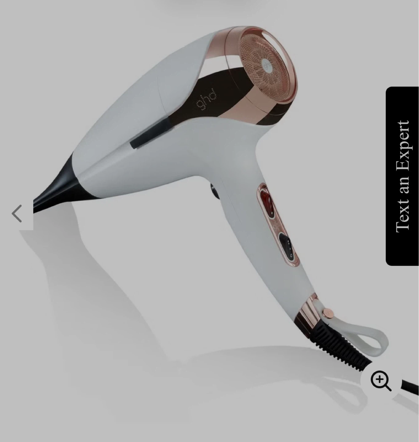 GHD Helios Hair Dryer - White and Gold