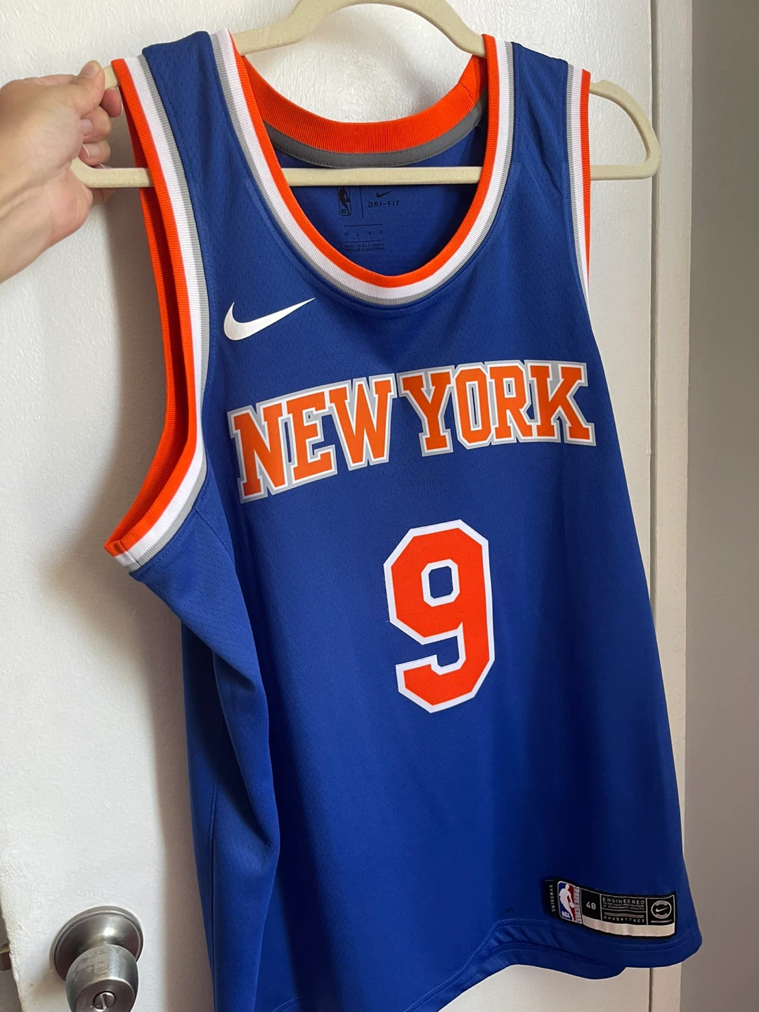 New York Knicks RJ Barrett Jersey #9, Size 48