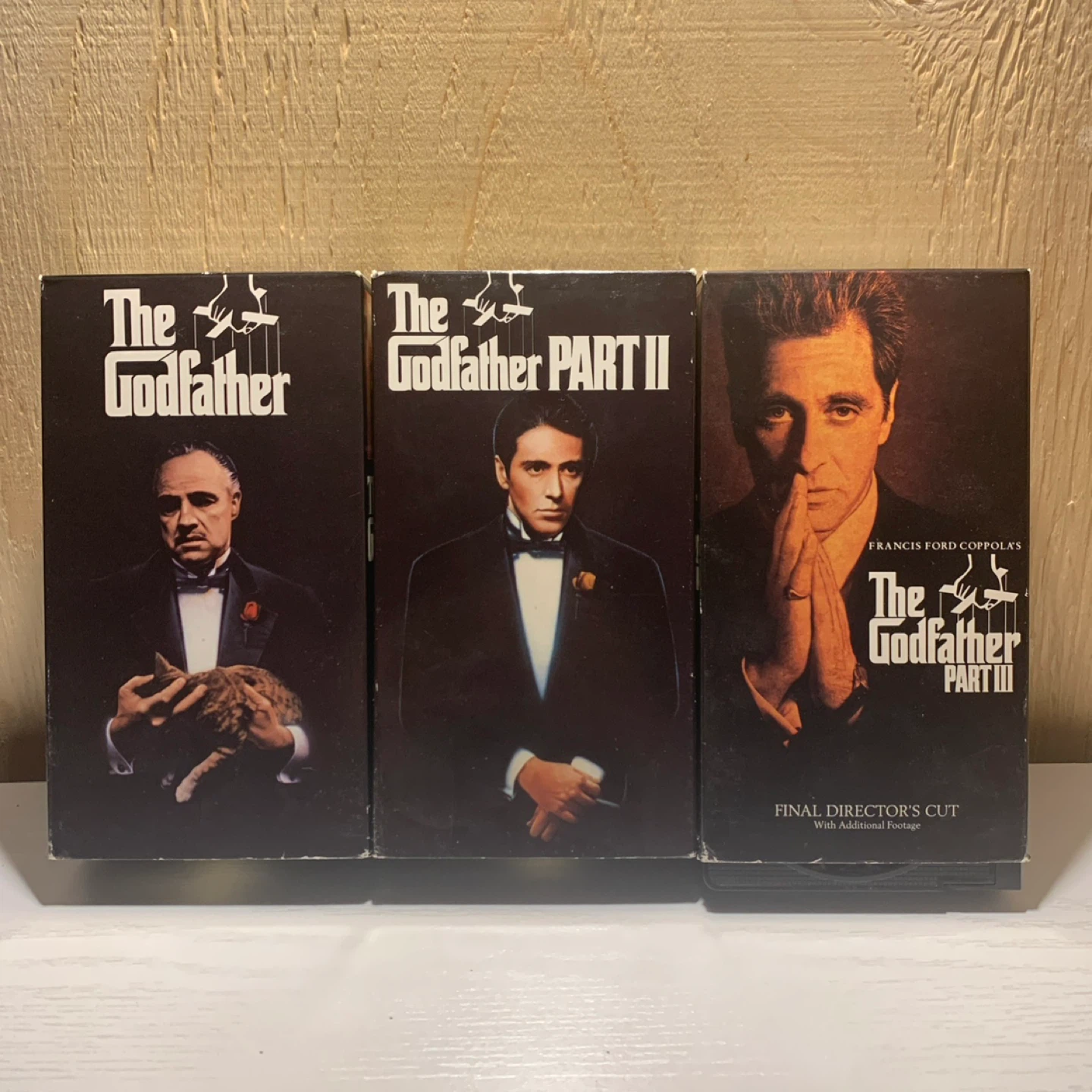 The Godfather Trilogy VHS Tapes