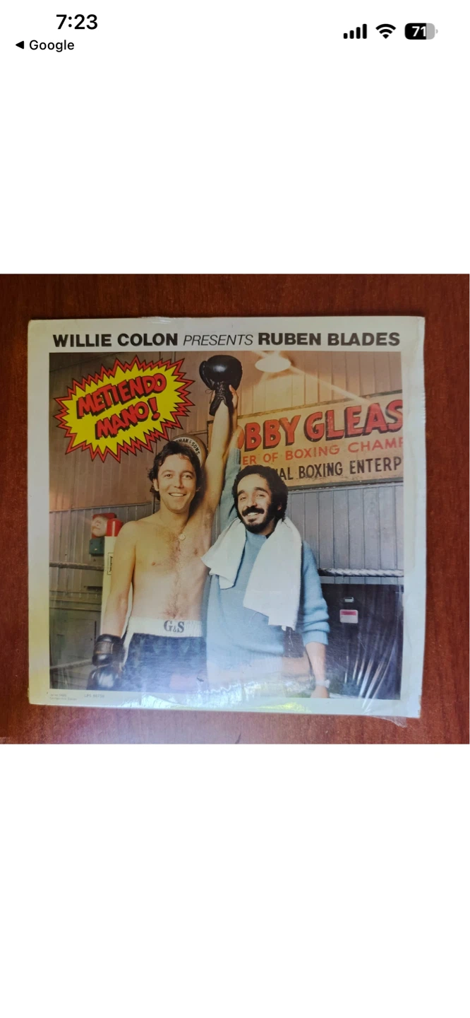 Willie Colon Presents Ruben Blades - Metiendo Mano! Vinyl Record - photo 3