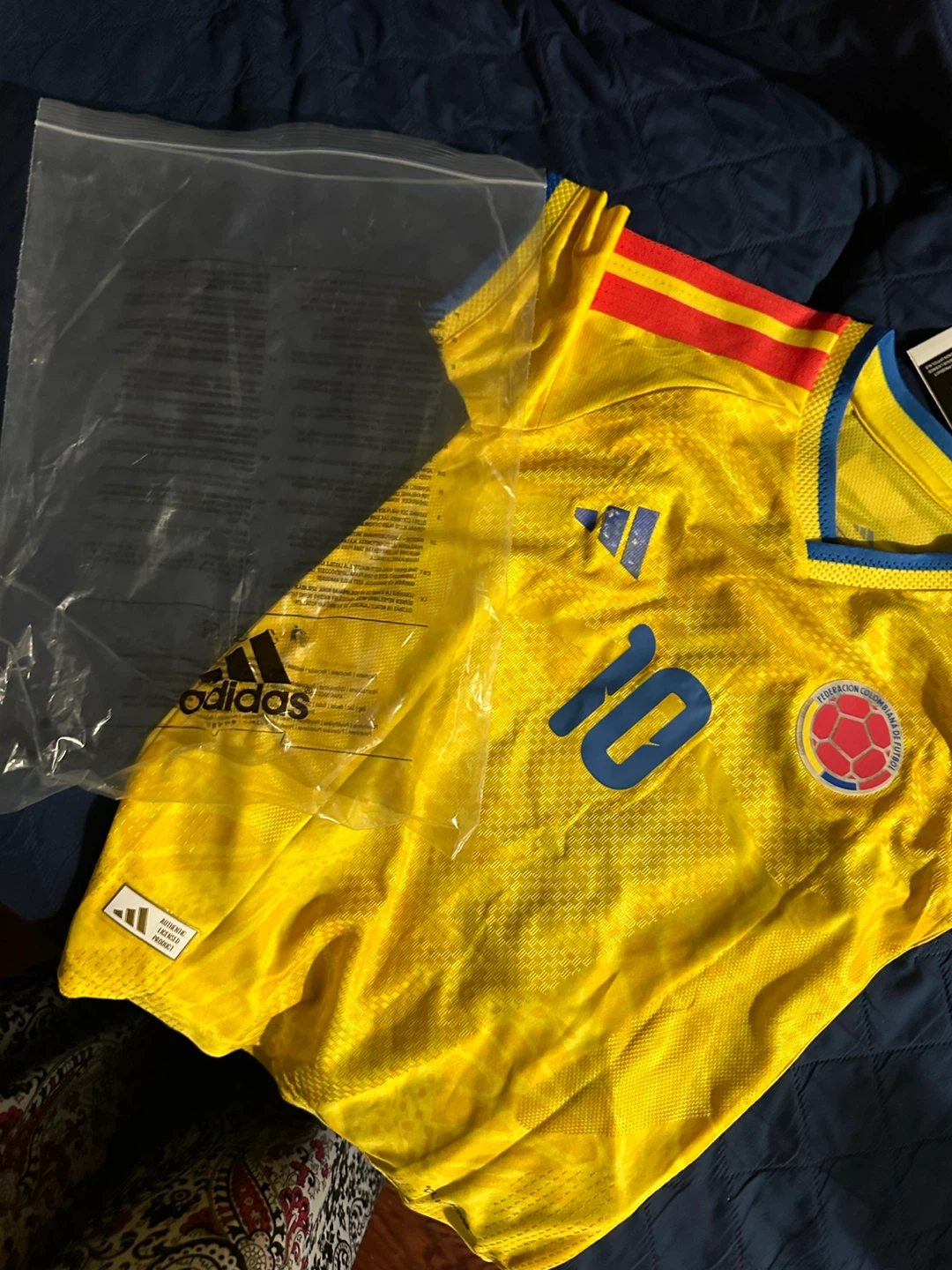 Adidas Colombia National Team Soccer Jersey James #10