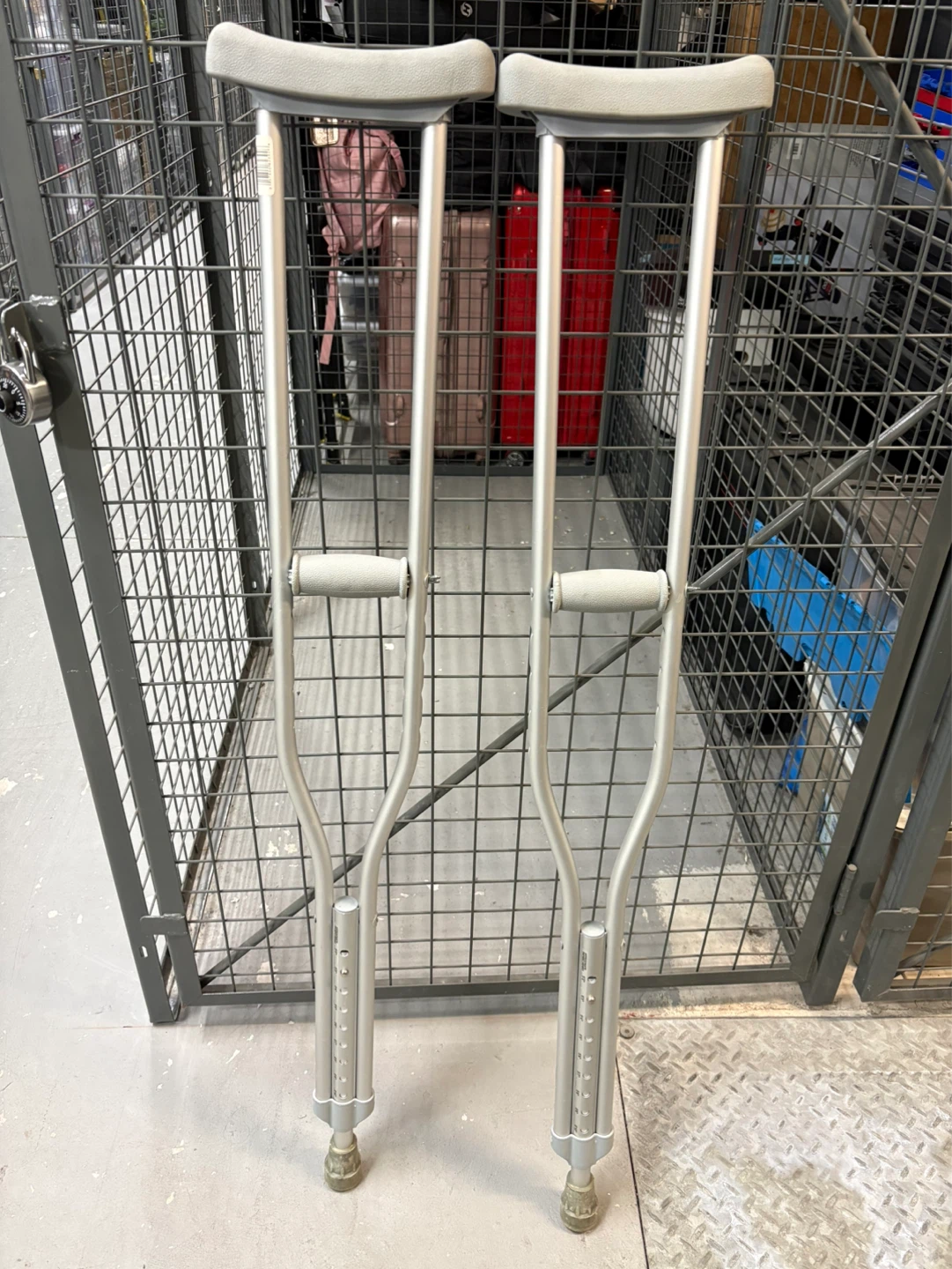 Pair of Aluminum Crutches