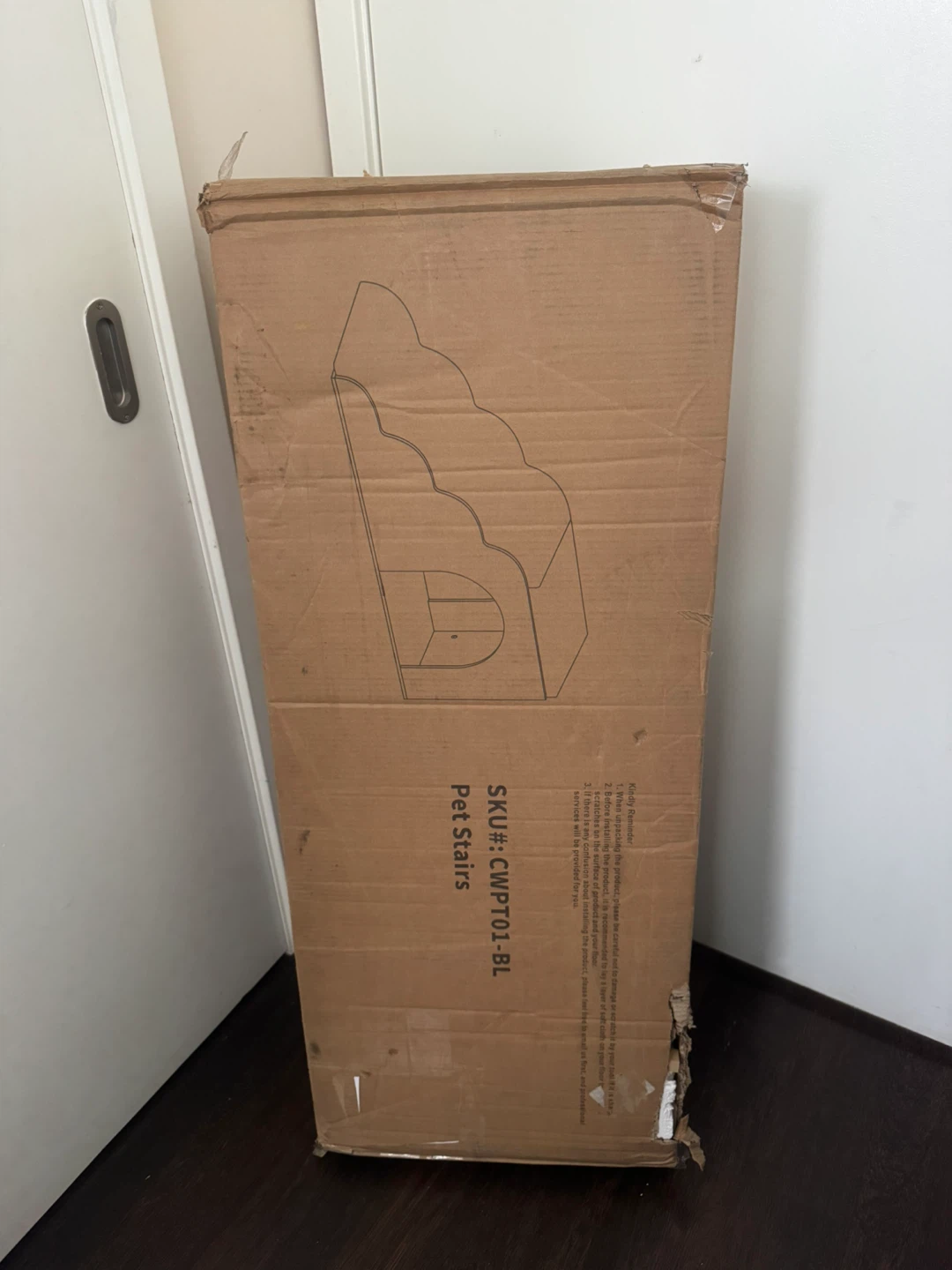 Brand New from Wayfair .ca Wooden Pet Stairs With Padded Ramp - photo 2