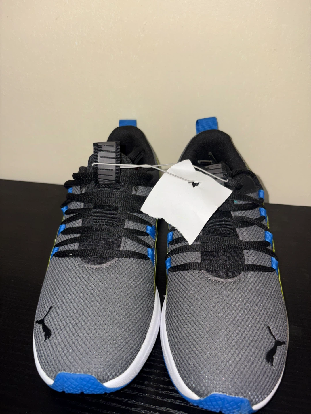 Puma Running Shoes Gray/Black/Blue size 4Y - photo 2