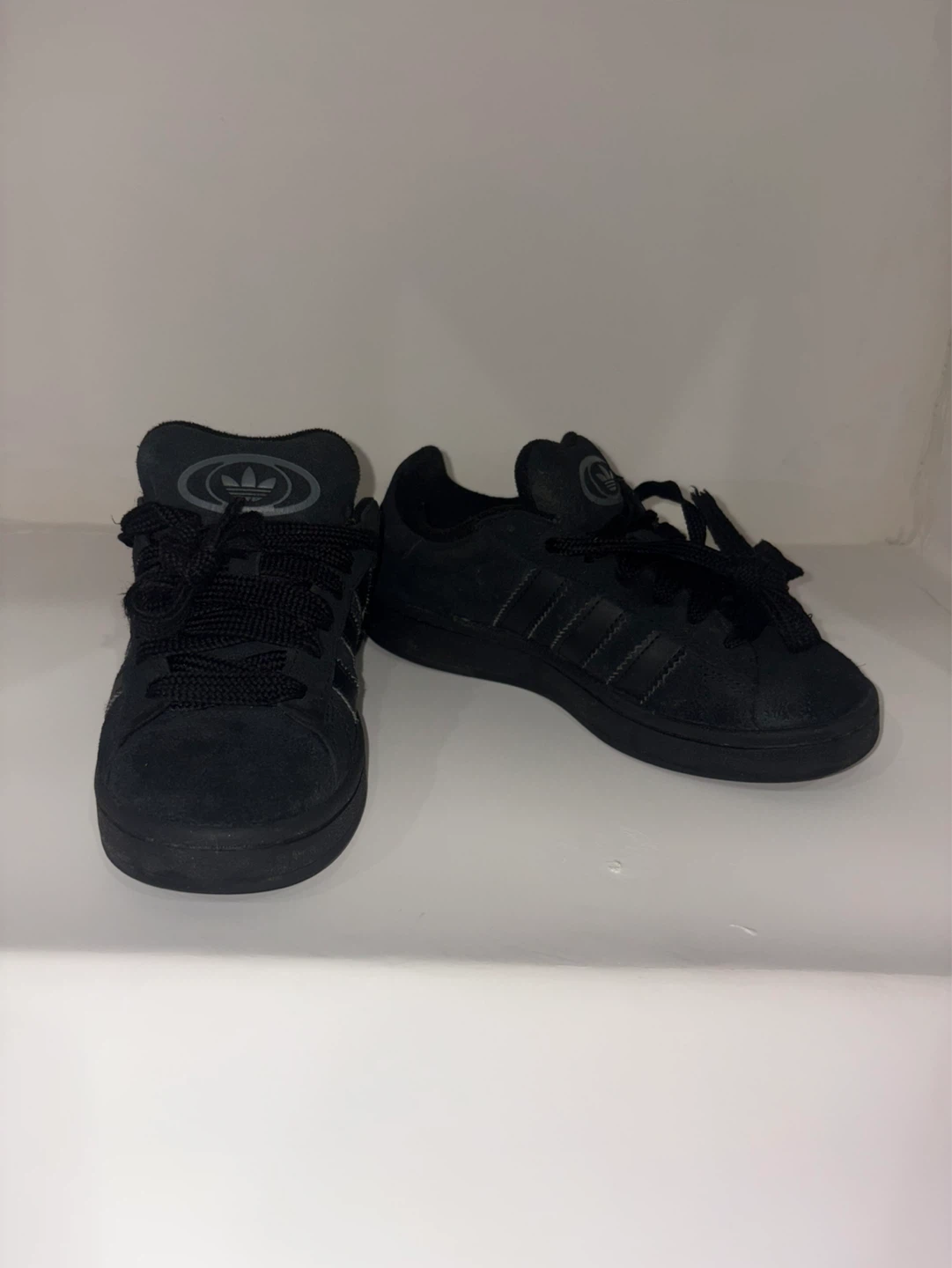 Black Adidas Campus Suede Sneakers size 4.5 - photo 3