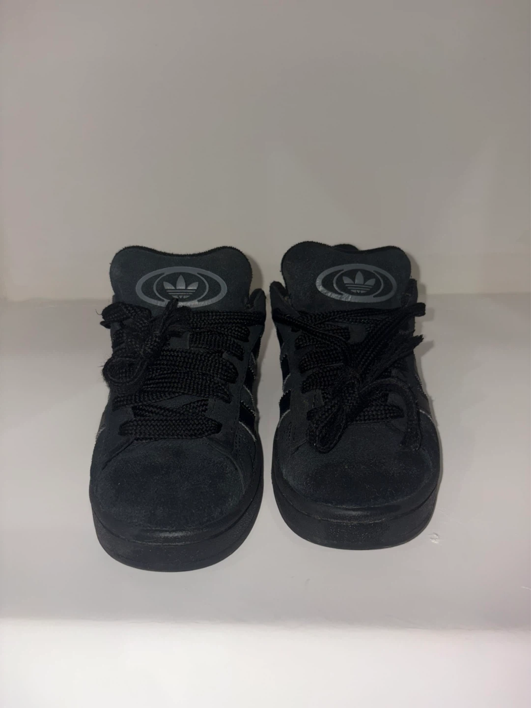 Black Adidas Campus Suede Sneakers size 4.5