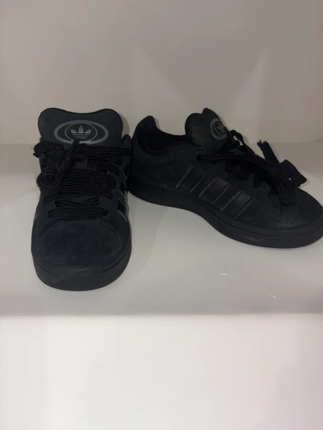 Black Adidas Campus Suede Sneakers size 4.5 - photo 2