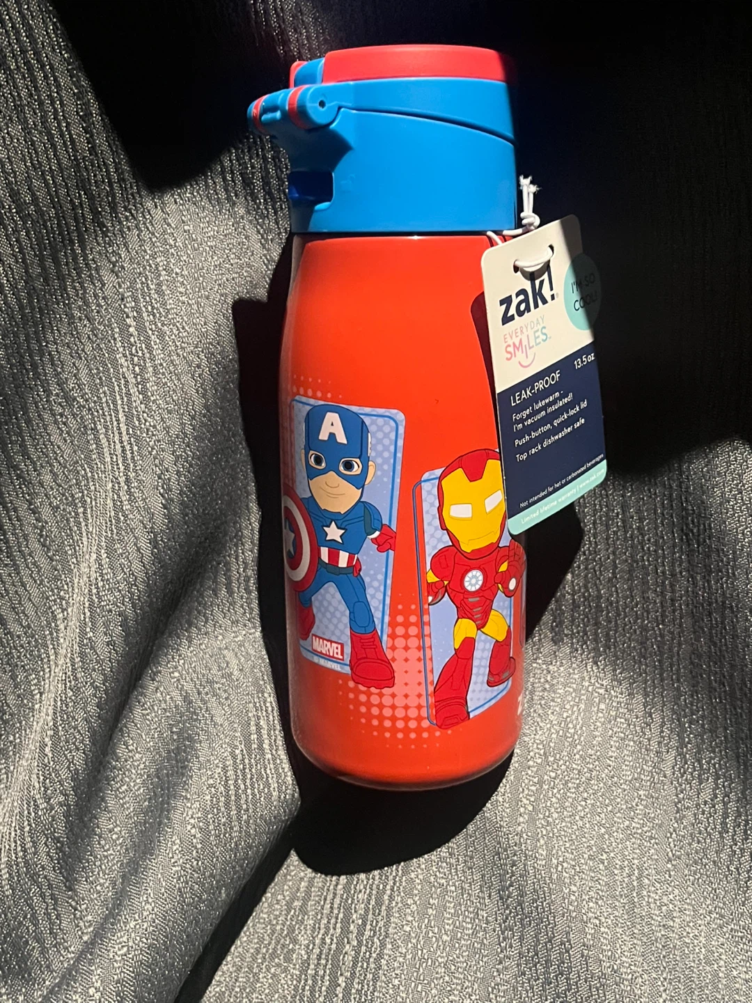 Zak! Marvel Avengers Stainless Steel Water Bottle 13.5 oz - photo 3