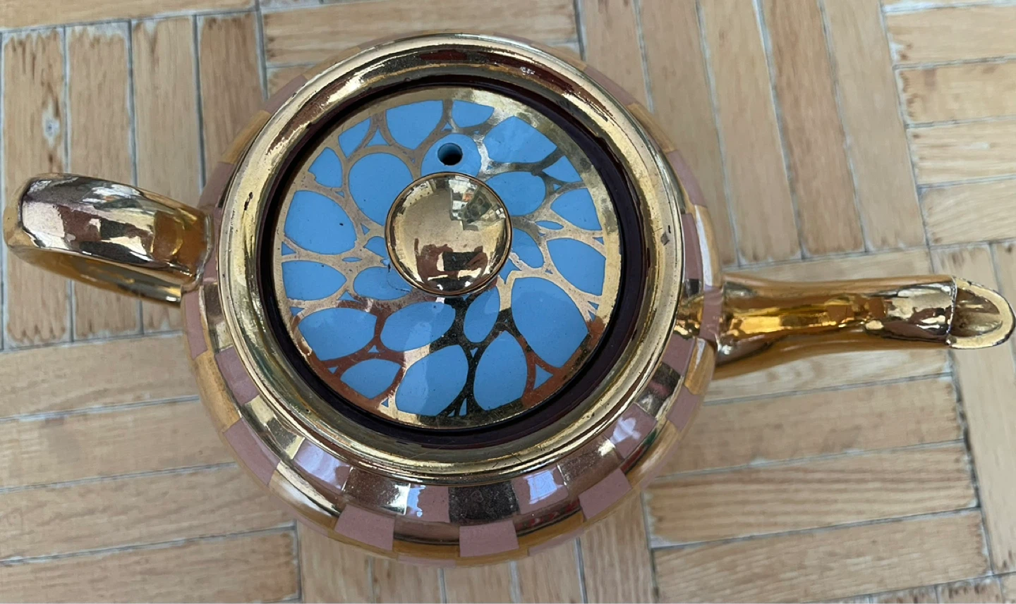 Vintage Antique English Art Deco Ceramic Teapot - photo 4