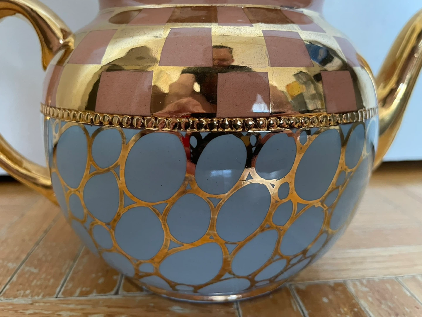 Vintage Antique English Art Deco Ceramic Teapot - photo 2