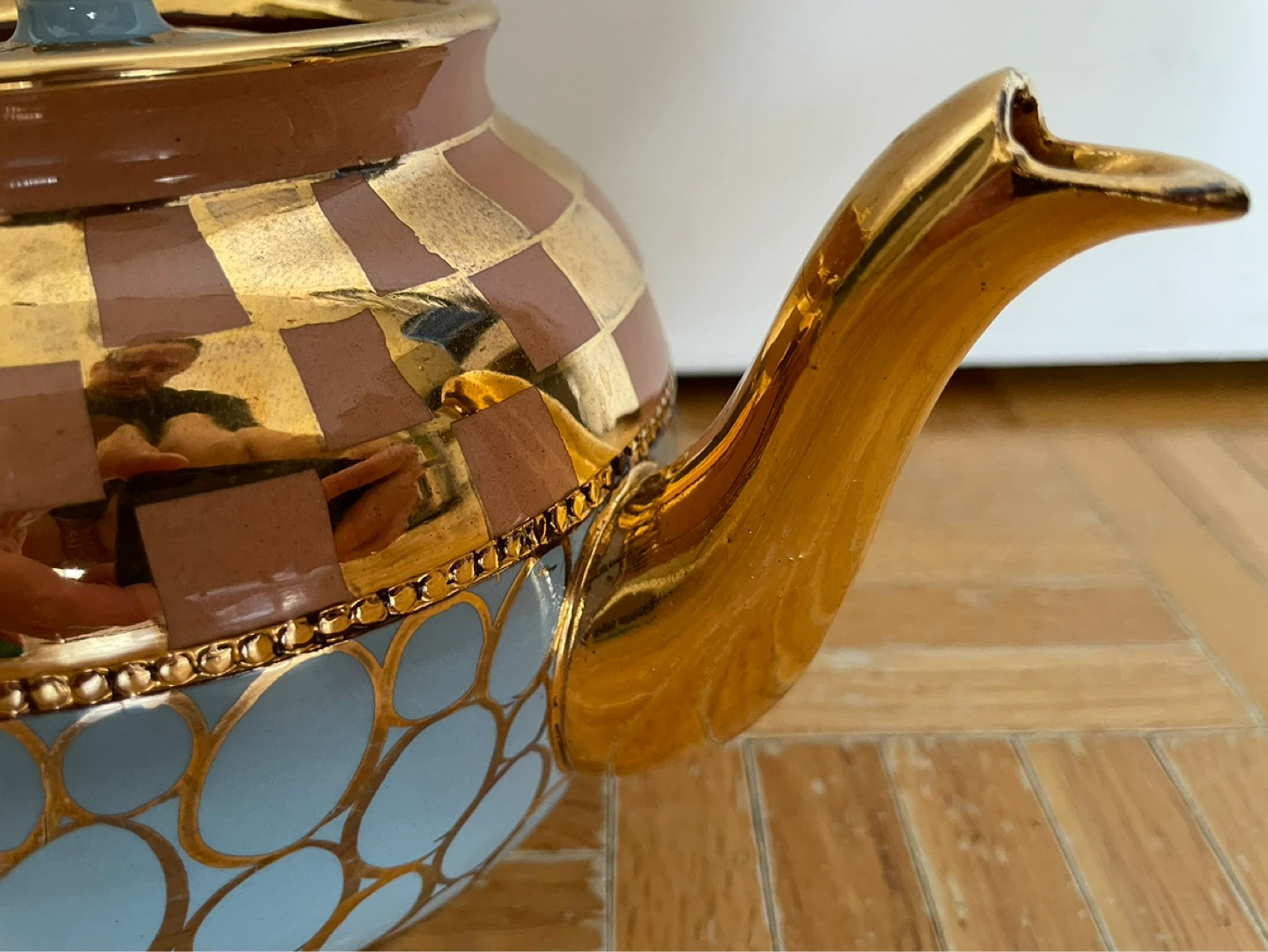 Vintage Antique English Art Deco Ceramic Teapot - photo 3