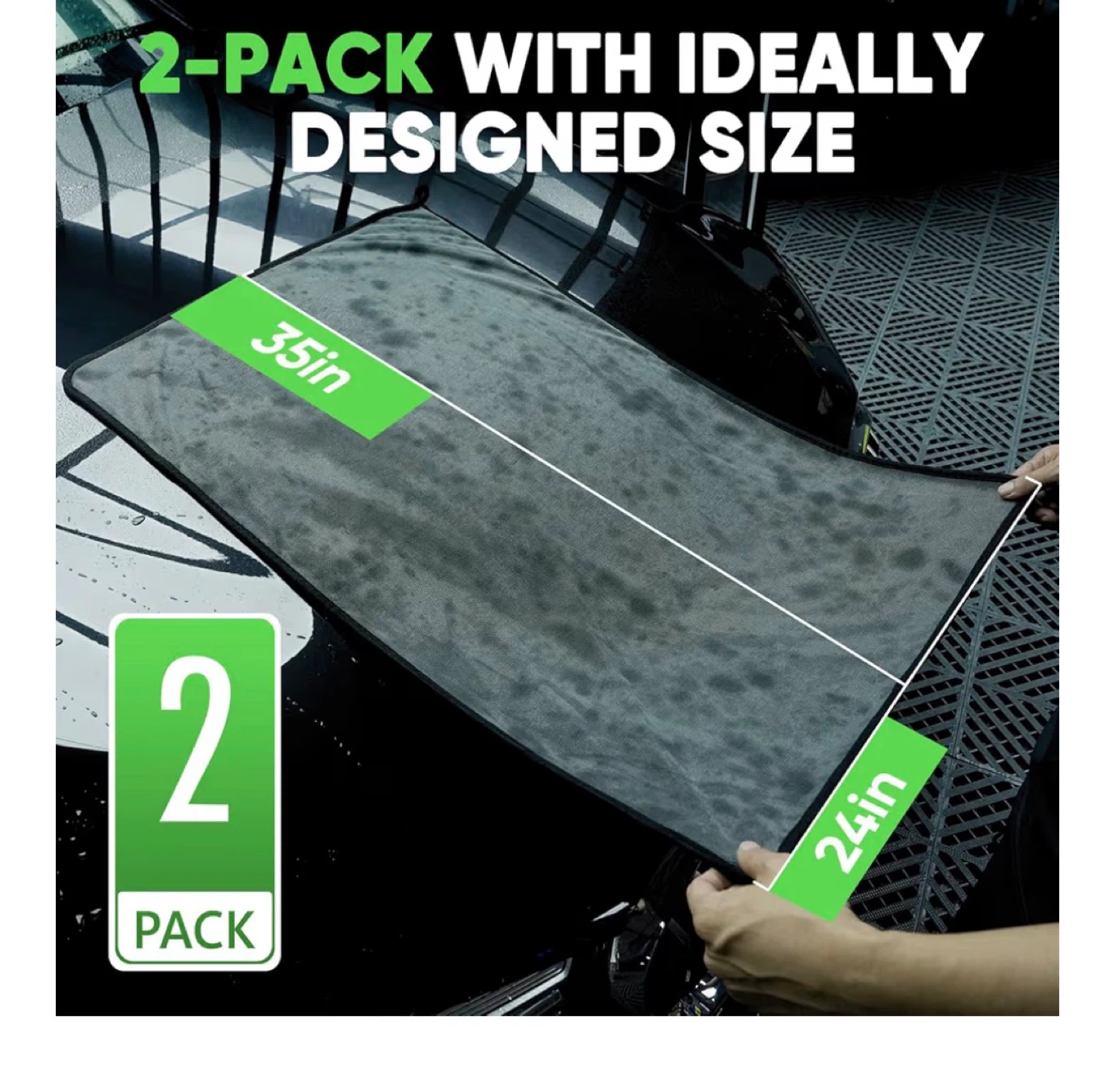 KKV Car Drying Towel - 2 Pack - photo 2