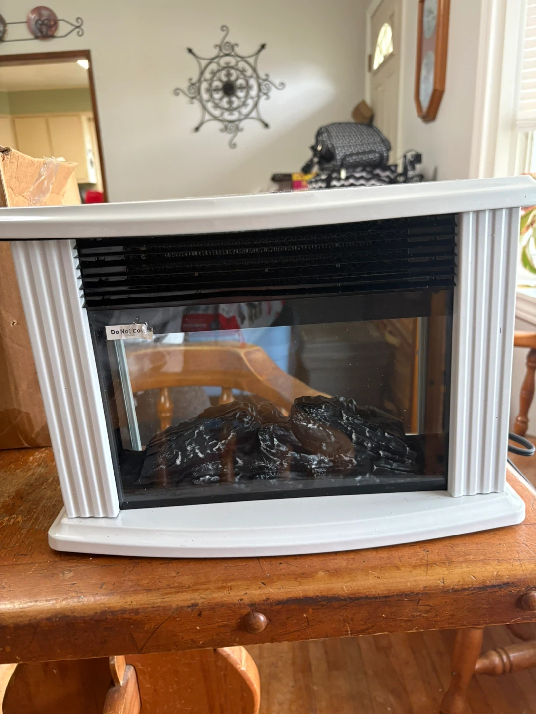 DONYER POWER 14" Mini Electric Fireplace Heater