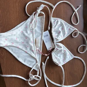 LoveShackFancy Dannie Tween Bikini Sunwashed Ivory XL