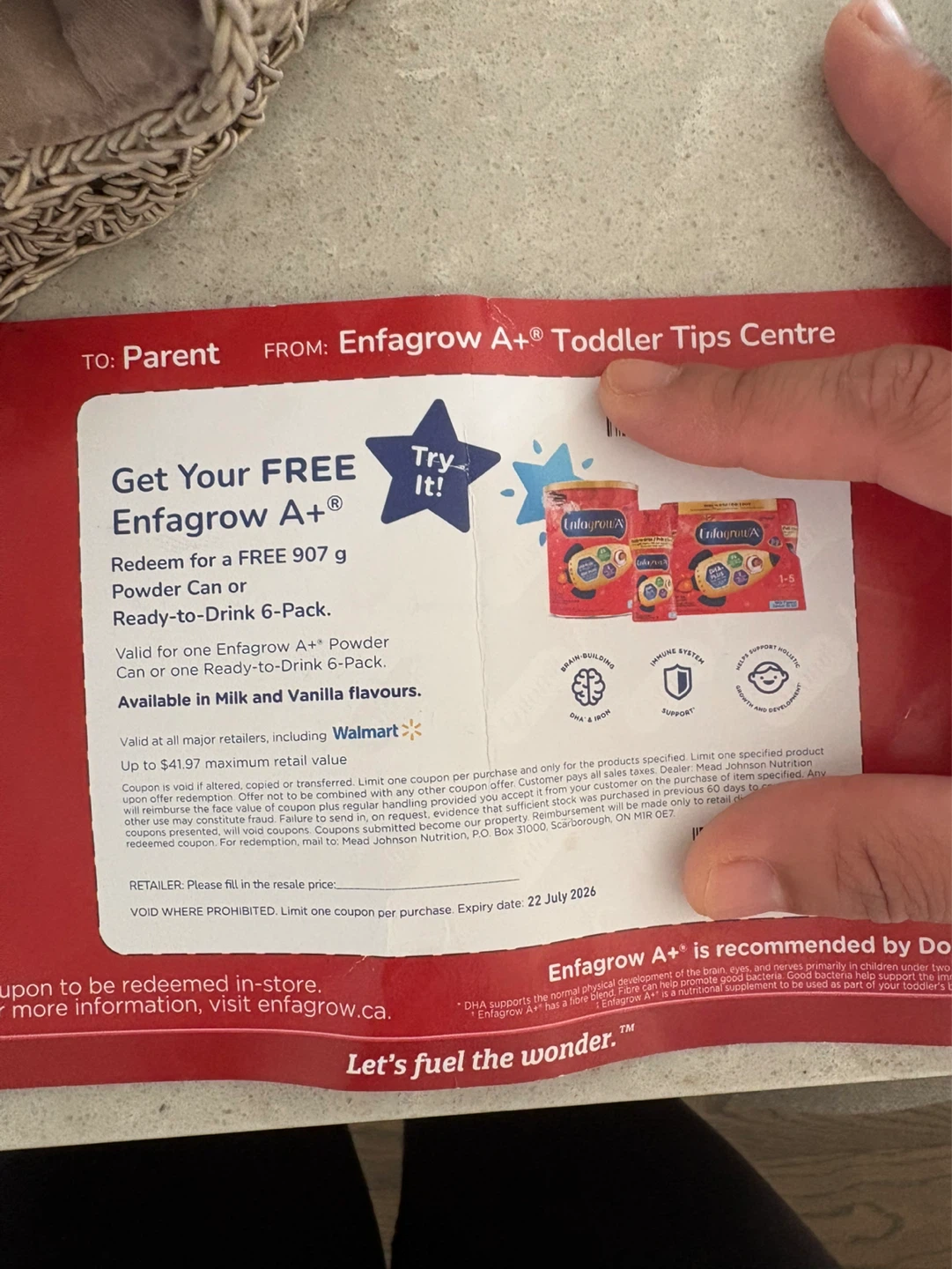 FREE or TRADE Enfagrow A+ Toddler Formula Coupon