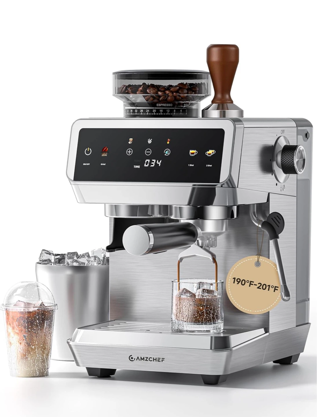 Espresso Machine with Grinder