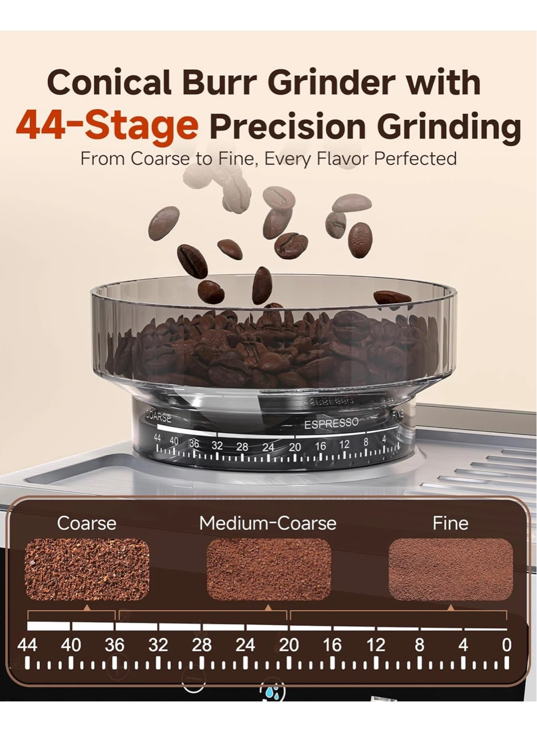 Espresso Machine with Grinder - photo 3