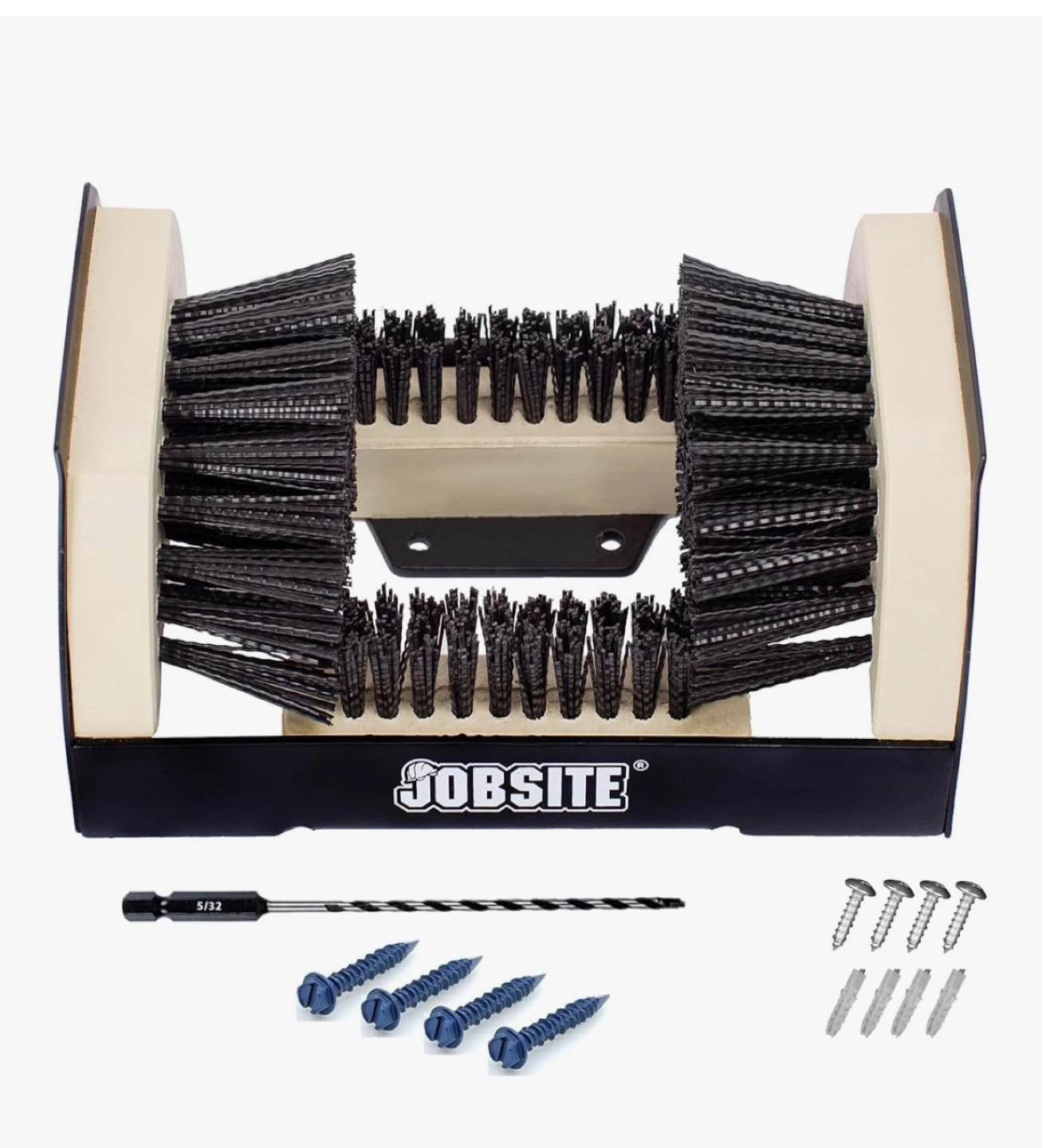 Jobsite Boot Scrubber with Drill Bit, Screws and Anchors