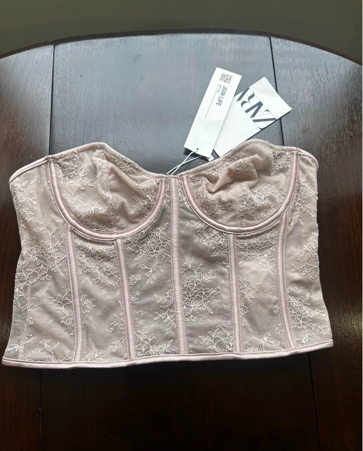 New Zara Lace Corset Top