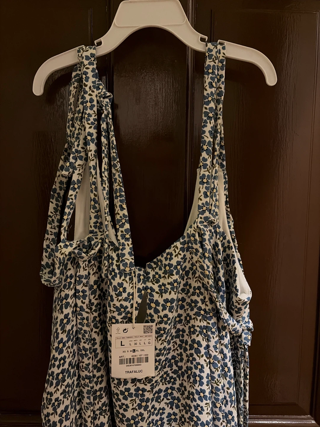 Zara Floral Print Dress Size L - photo 3