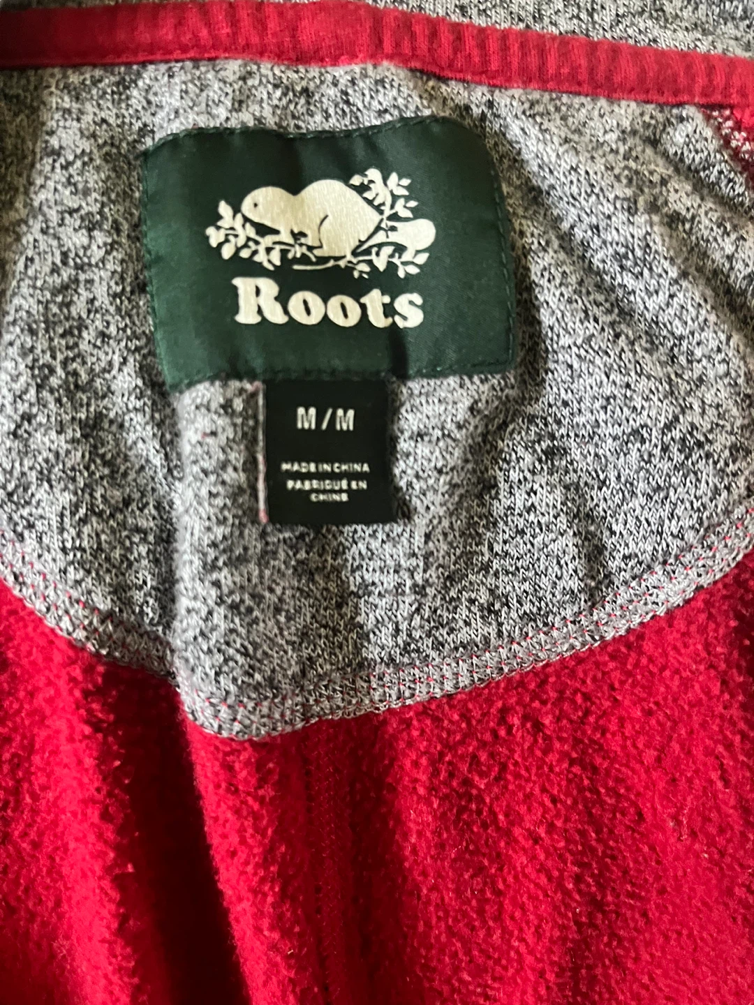 Roots Grey Fleece Onesie Jumpsuit M/M - photo 3