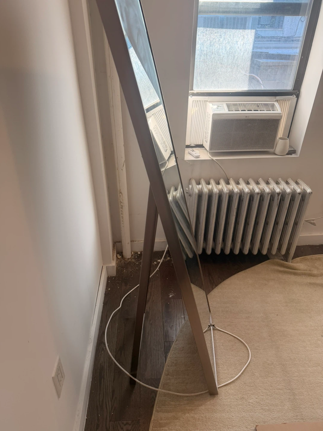 Full Length Standing Mirror - Silver Frame - photo 2