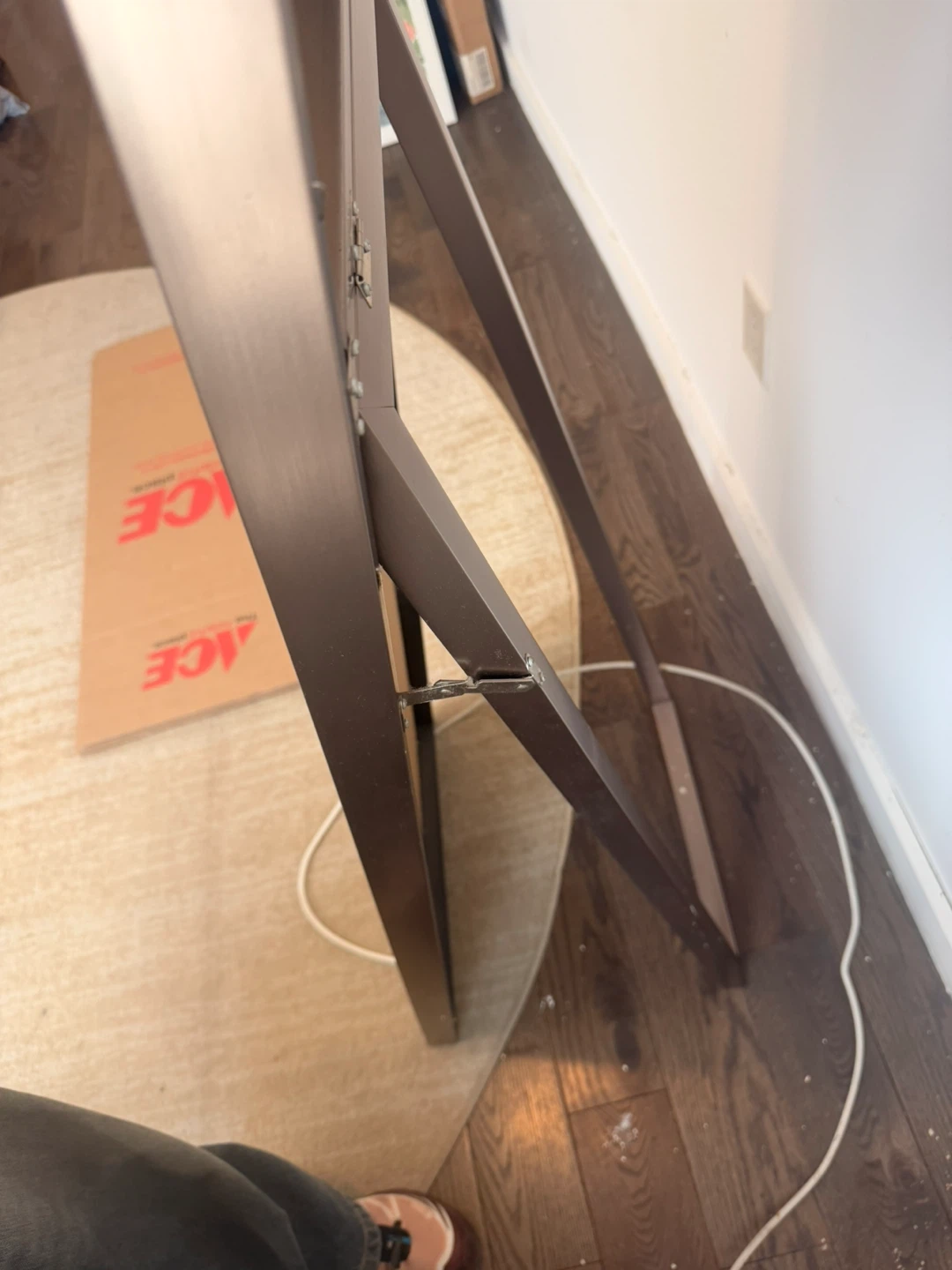 Full Length Standing Mirror - Silver Frame - photo 3