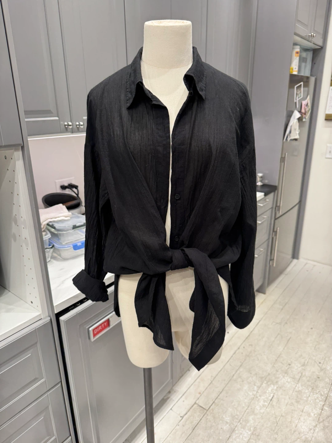 H&M Black Button-Up Shirt - photo 2