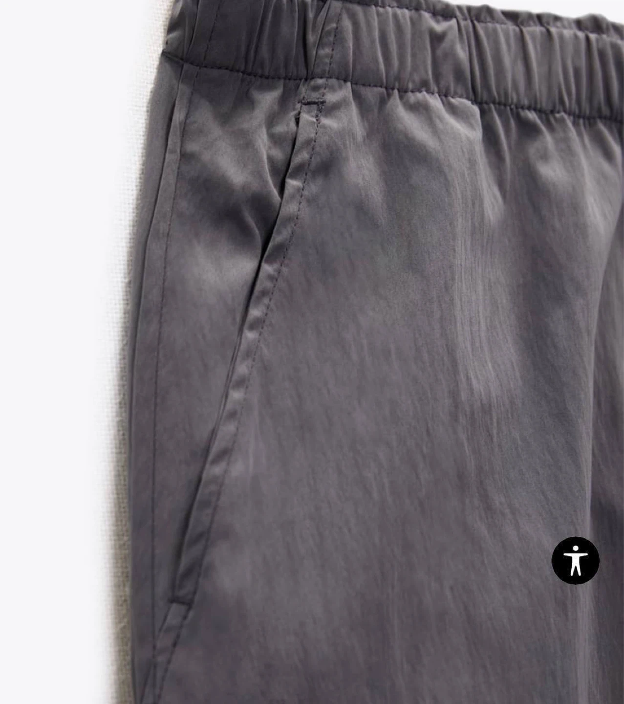 Nylon blend grey trousers Zara XL-XXL - photo 5