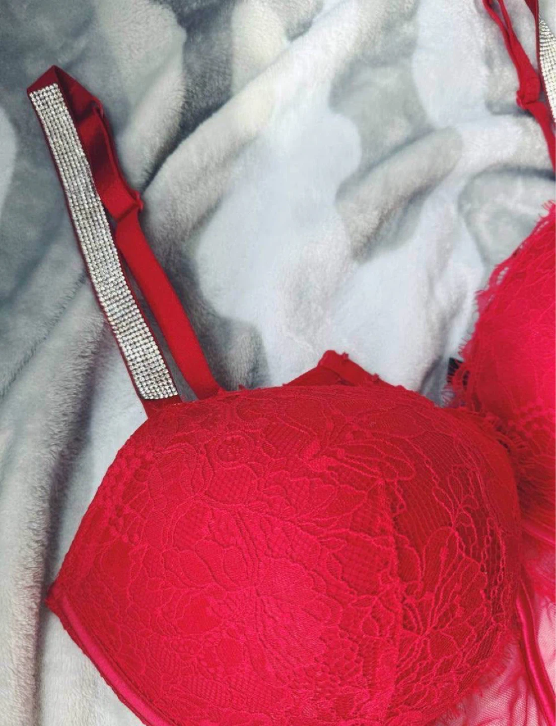 Victoria's Secret Red Lace Corset push up, 38 DD(E) - photo 5