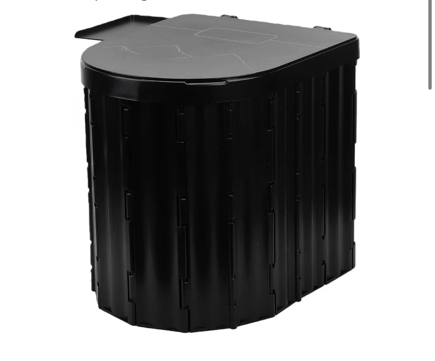 Black Portable Folding Toilet