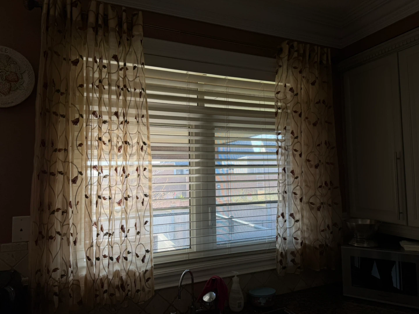 Sheer n Silk floral pattern curtains (set of 2)