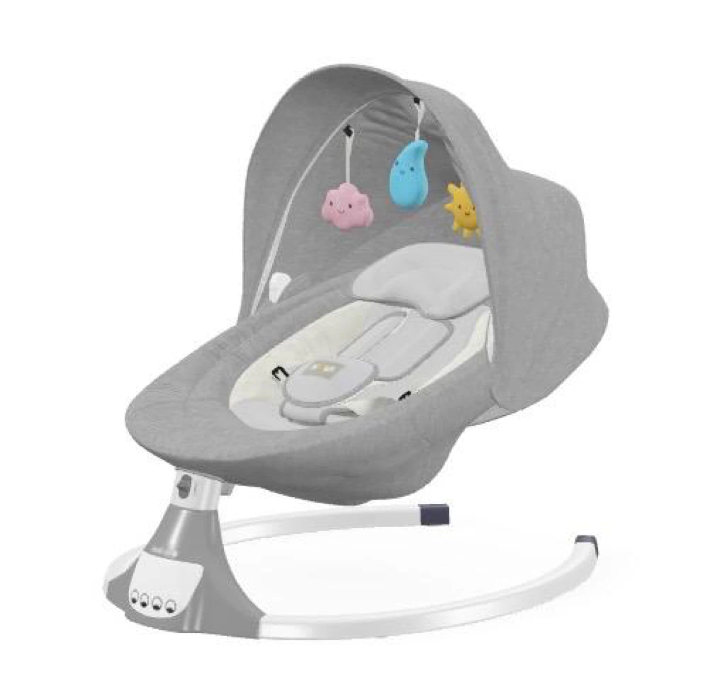 Joolbaby Grey Baby Swing with Blutooth and Remote Control - photo 3