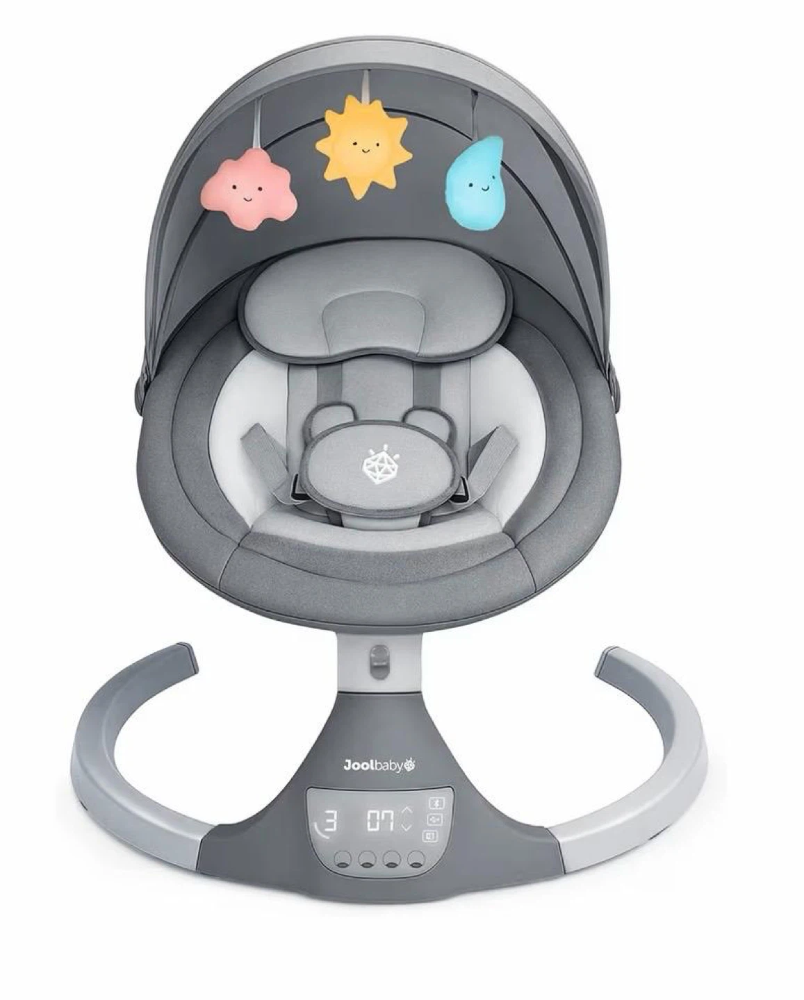 Joolbaby Grey Baby Swing with Blutooth and Remote Control - photo 4