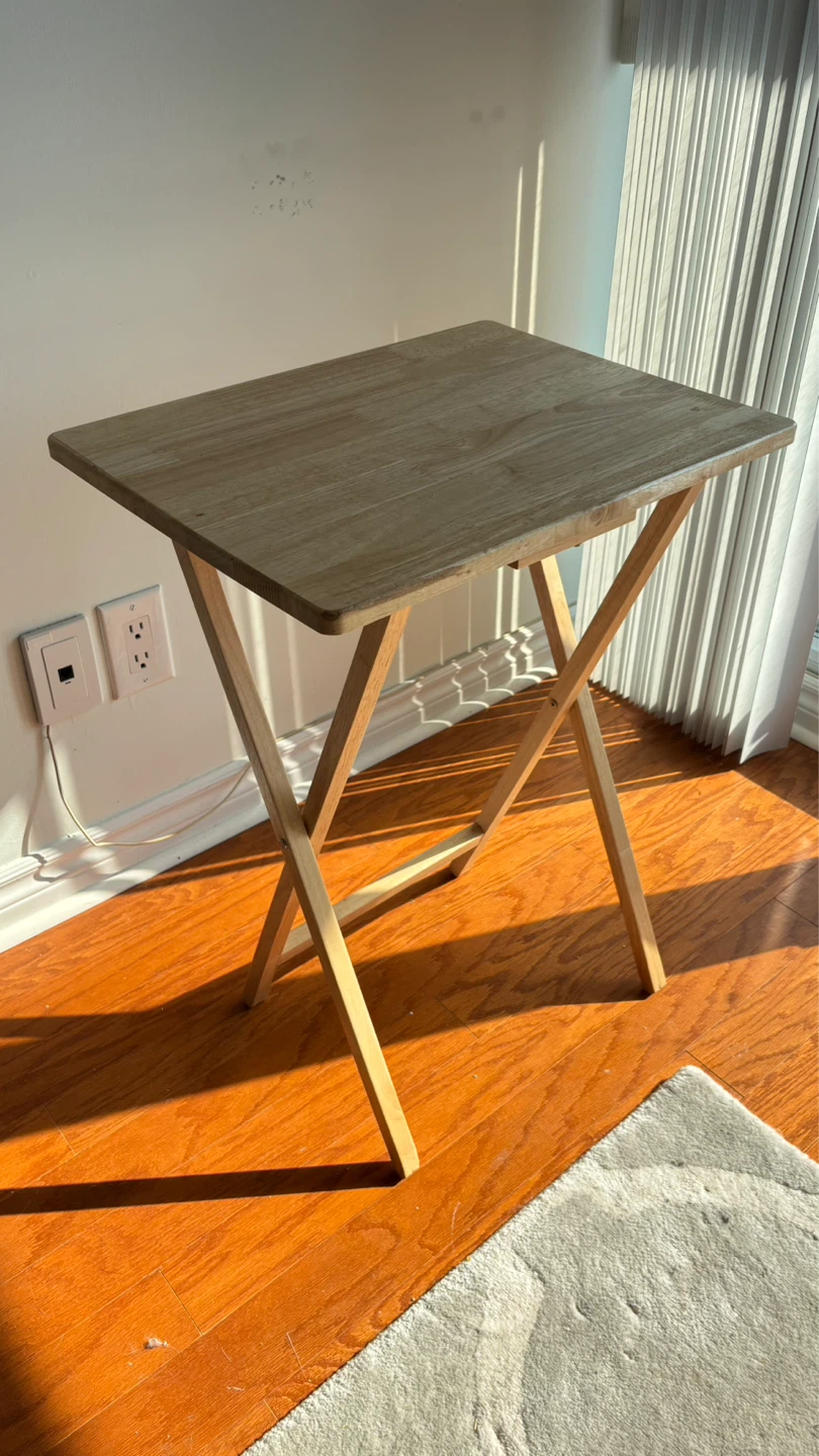 Wooden Folding TV Tray Table