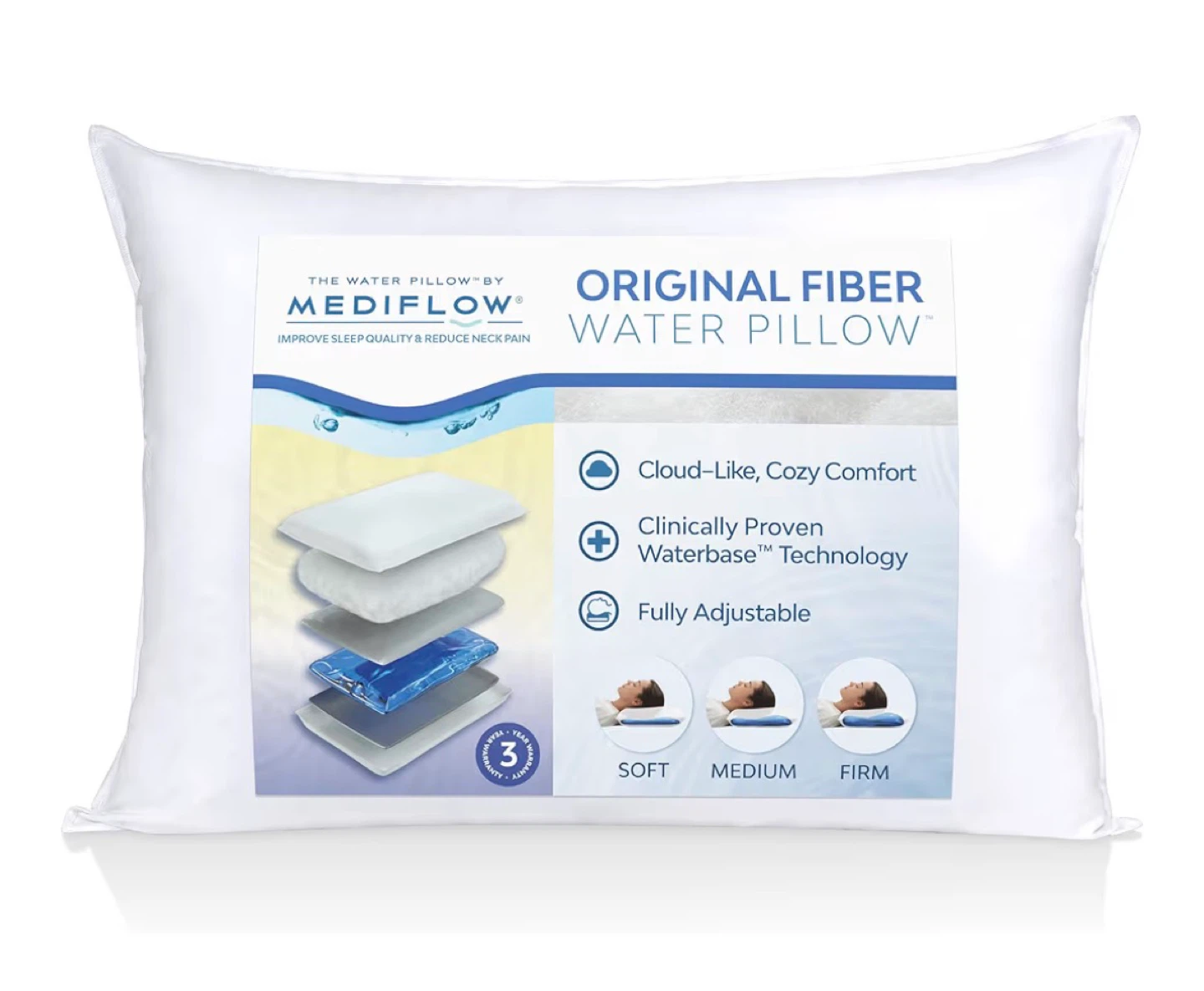 Mediflow Original Fiber Water Pillow