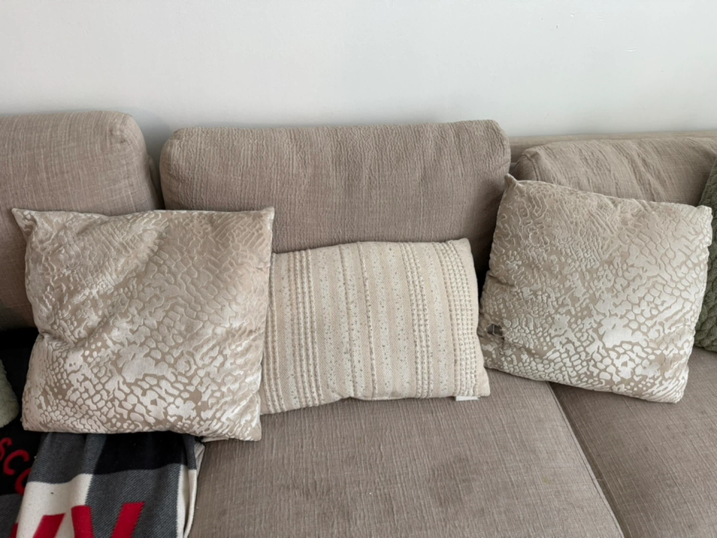 Set of 3 decorative throw pillows