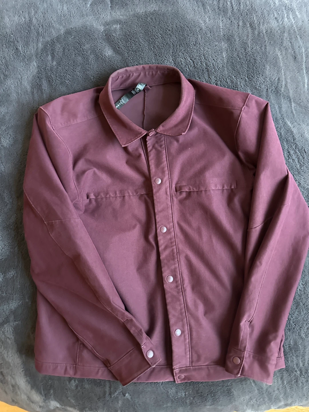 LULULEMON BURGUNDY SET MENS LARGE TRUCKER JACKET ABC PANT 34 w - photo 2