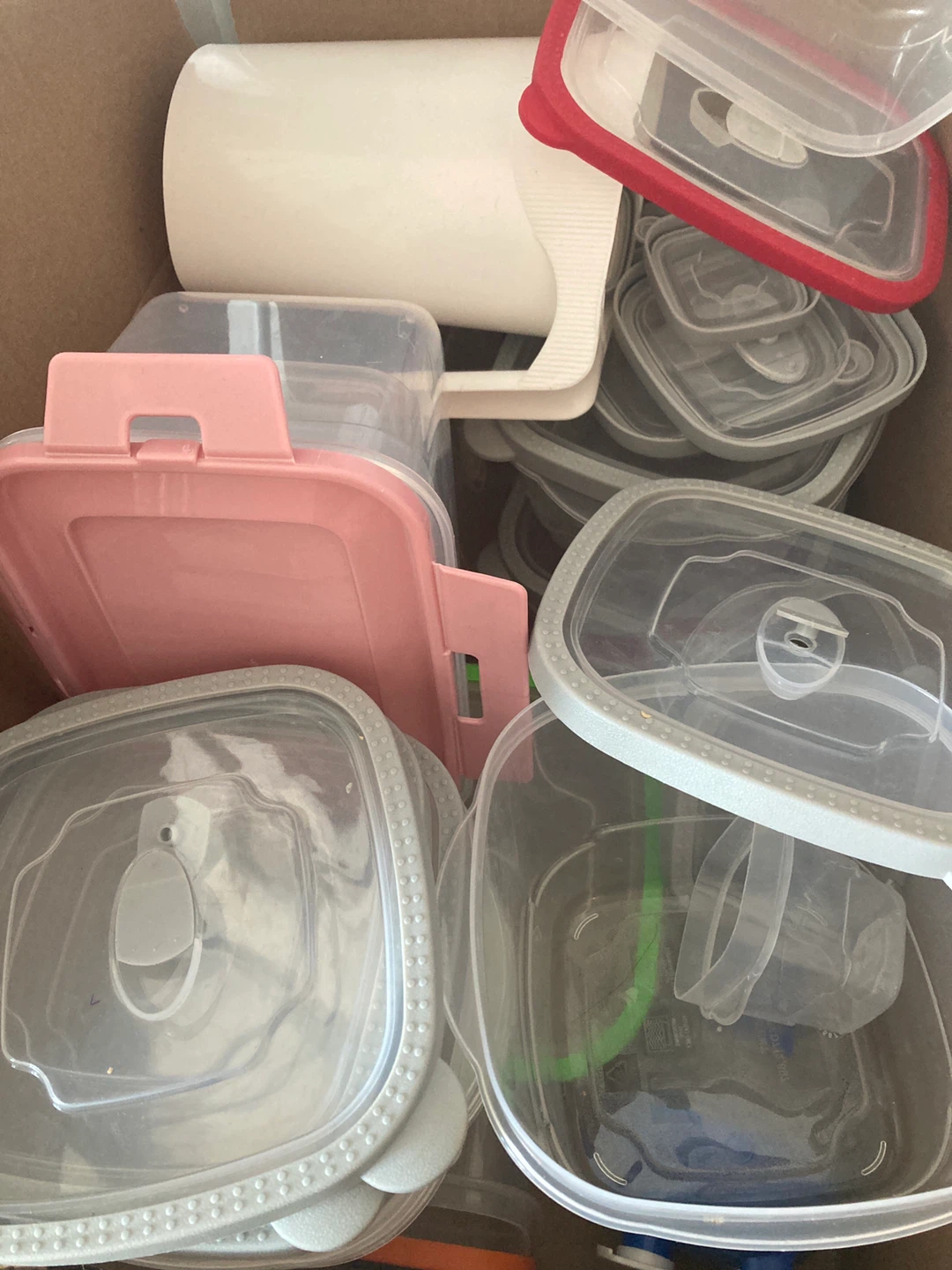 Plastic storage containers to give away