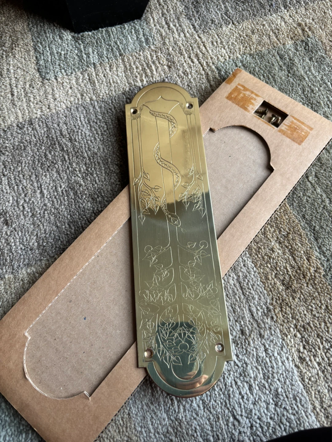 Stuart Houghton Solid Brass Finger Plate - photo 2
