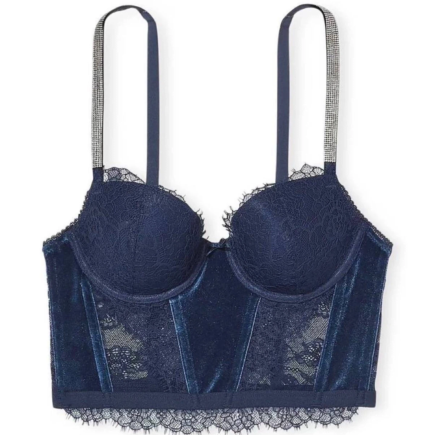 Victoria's Secret  Velvet Corset Bra - 38DD - photo 4