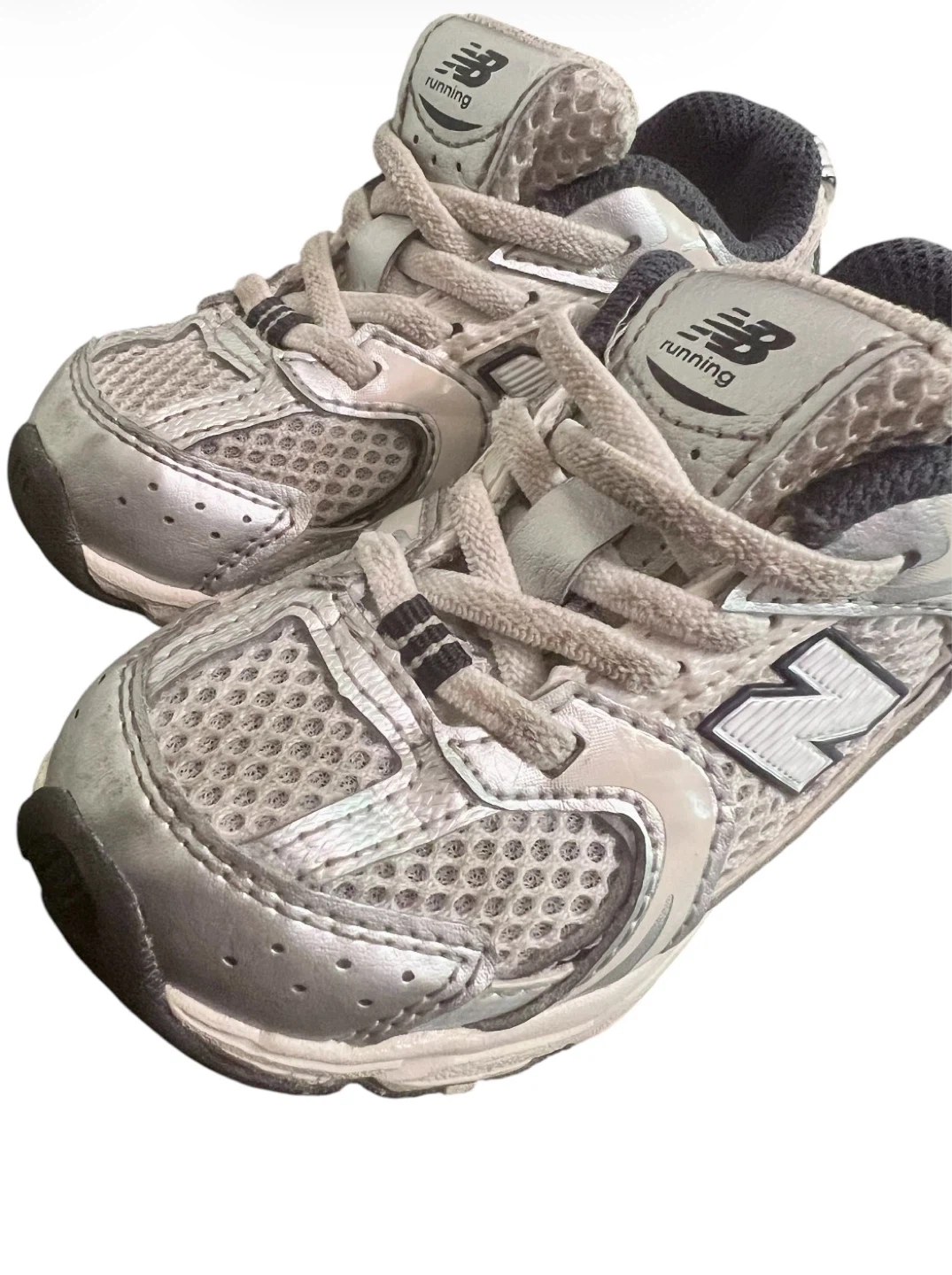 New Balance 530 Toddler Sneakers Baby Size 7 White/Beige/Navy - photo 5