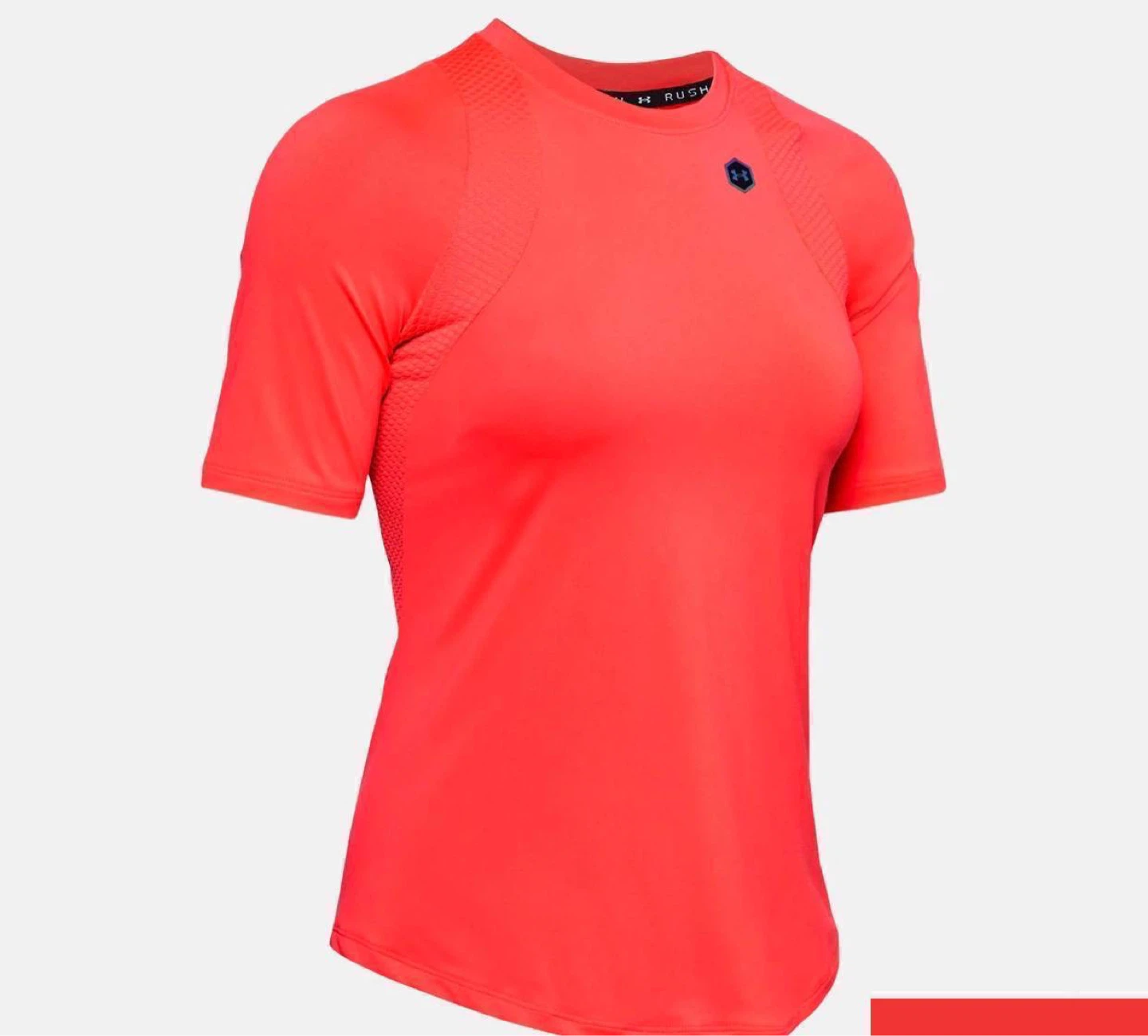 T-shirt rush top gray / orange L, Under Armour